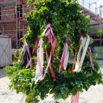 Kranz beim Richtfest